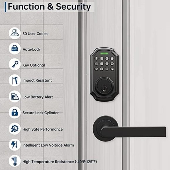 BAILABA Keyless Entry Door Lock - Smart Deadbolt Lock, Smart Door Lock - Picture 4 of 6